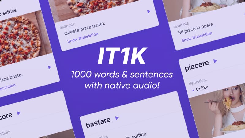 Fundamental Vocabulary to Learn Italian